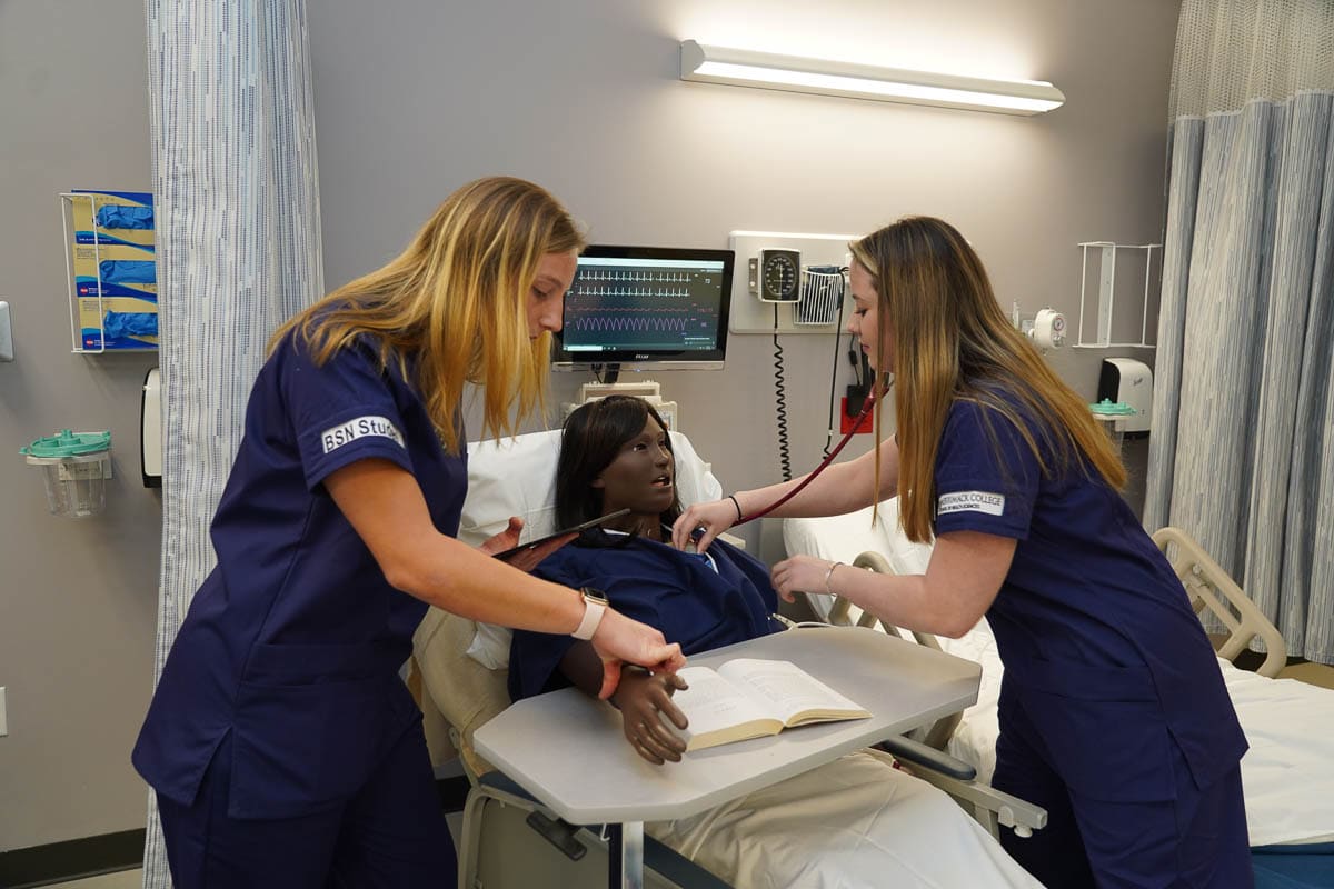 Grand Opening of the Nursing School at Merrimack College, Thursday, Feb. 13, 2020 in North Andover, Massachusetts.  Photo by Mary Schwalm