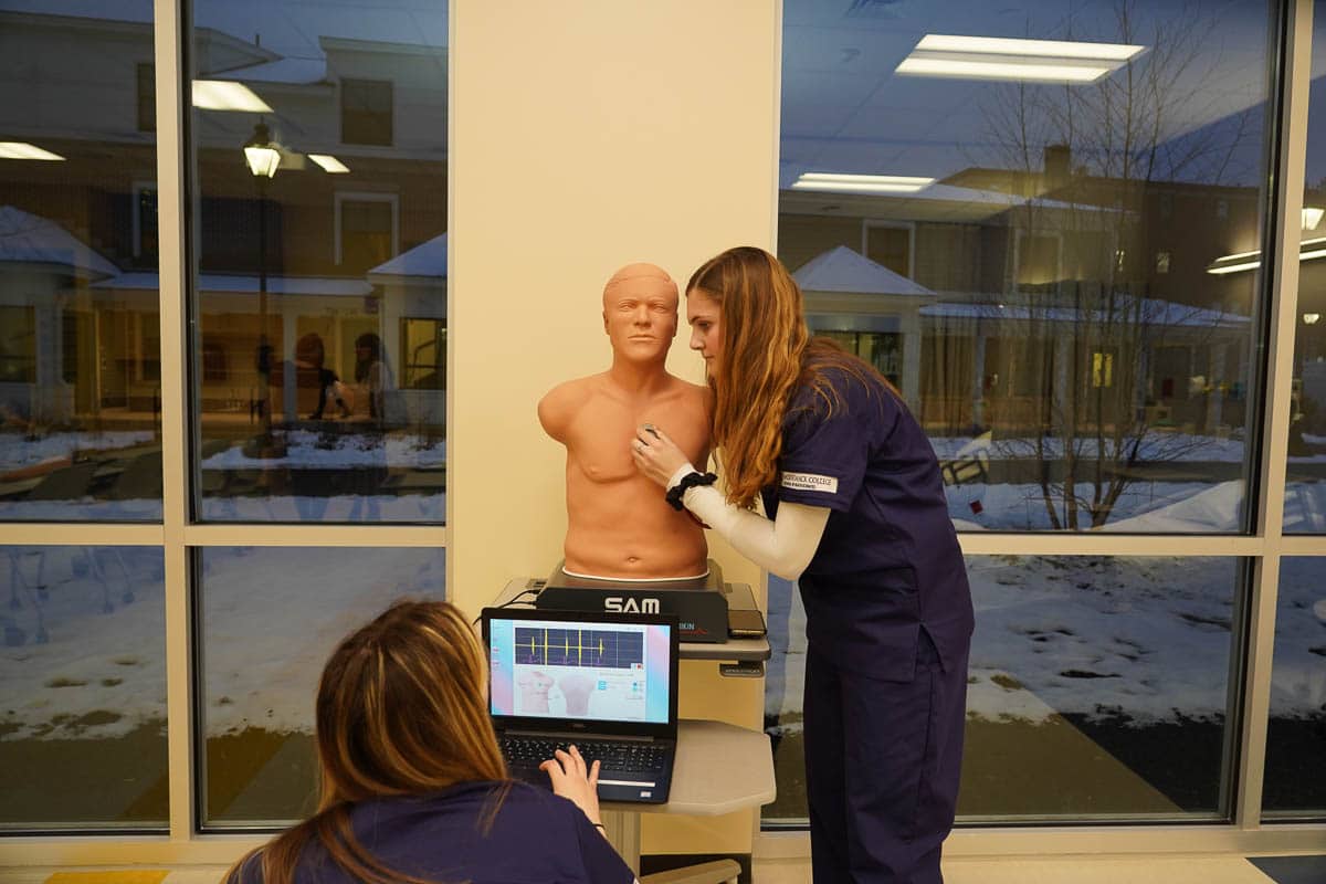 Grand Opening of the Nursing School at Merrimack College, Thursday, Feb. 13, 2020 in North Andover, Massachusetts.  Photo by Mary Schwalm